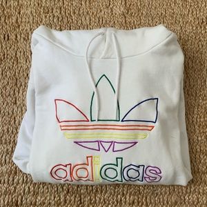 White adidas hoodie